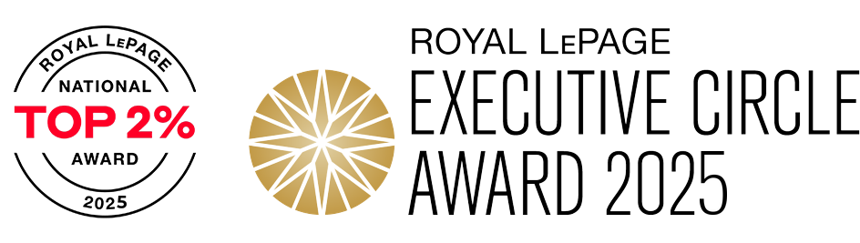 Royal LePage National Top 2% Award 2025 and Royal LePage Executive Circle Award 2025